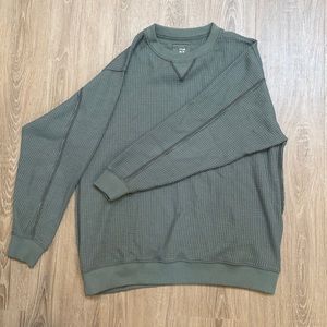 Aerie Oversized Waffle Knit Sweater - XS